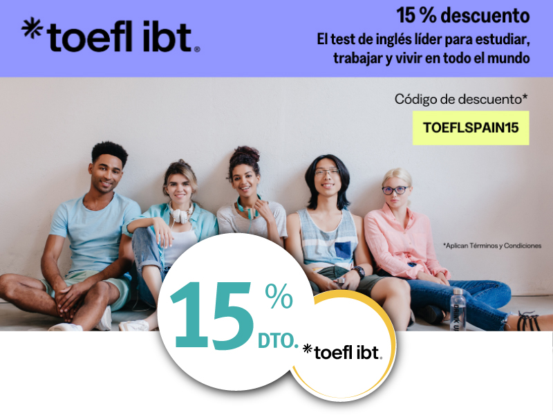 Descuento TOEFL IBTR Carné de Estudiante ISIC