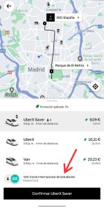 descuento uber iSIC
