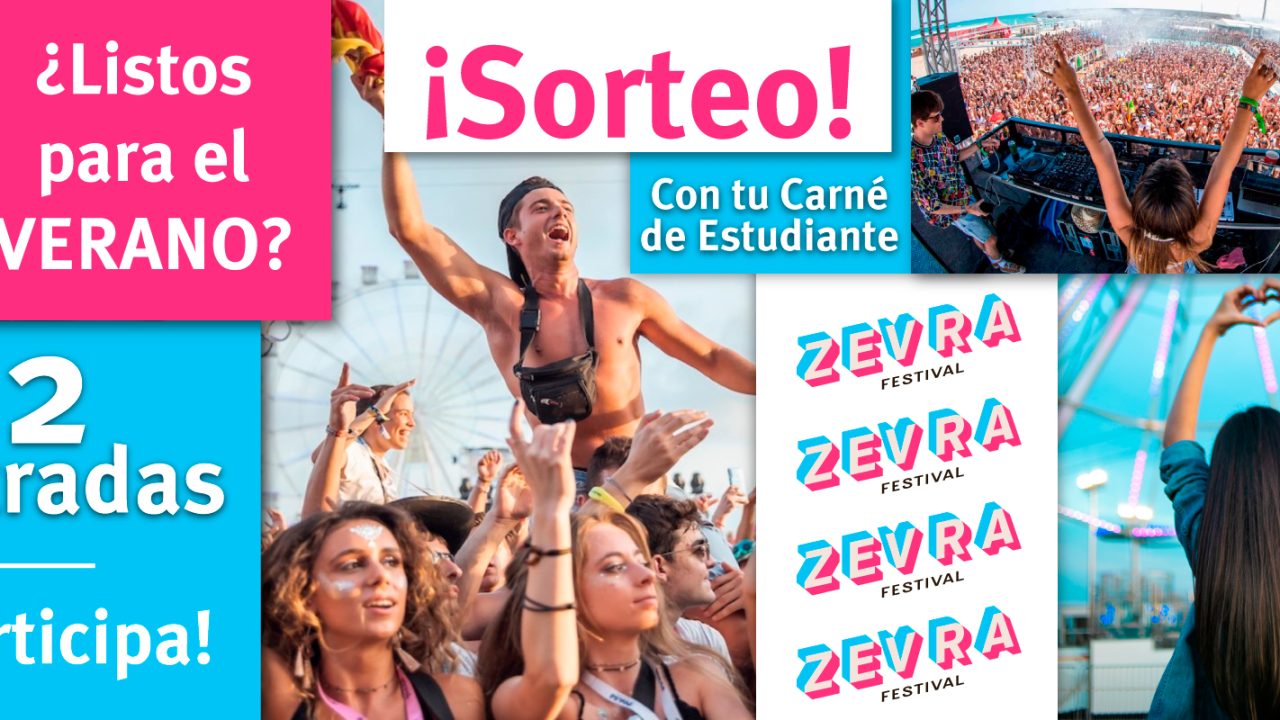 Sorteo festival Zevra 2023 carnet estudiante ISIC